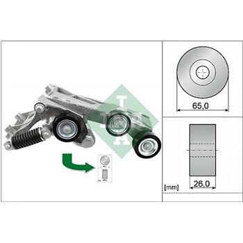 rodillo tensor correa nervada - Brazo tensor, correa poli V INA 534 0446 10