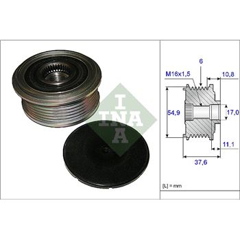 piezas sistema electrico - Rueda libre alternador INA 535 0123 10