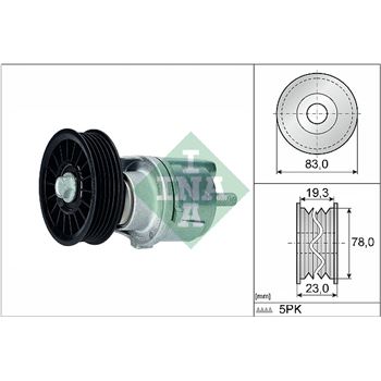 rodillo tensor correa nervada - Brazo tensor, correa poli V INA 534 0185 10