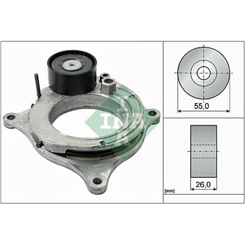 rodillo tensor correa nervada - Brazo tensor, correa poli V INA 534 0598 10