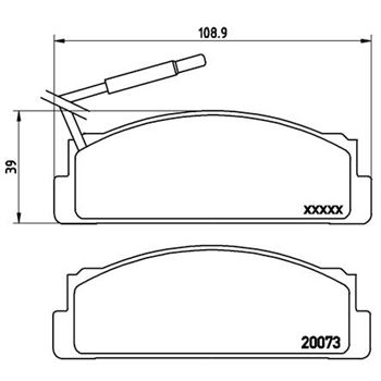 pastillas de freno coche - Juego de pastillas de freno BREMBO P23005