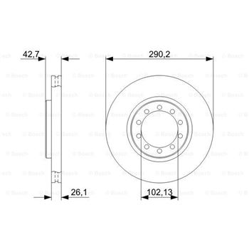 discos de freno coche - (BD1192) Disco de freno BOSCH 0986479342