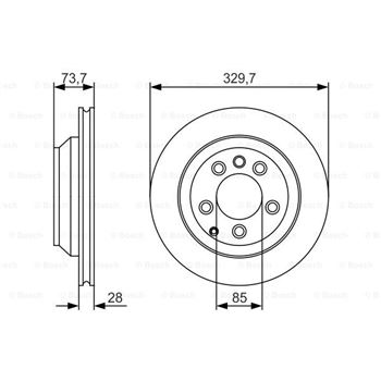 discos de freno coche - (BD1915) Disco de freno BOSCH 0986479S20