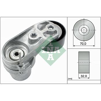 rodillo tensor correa nervada - Brazo tensor, correa poli V INA 534 0433 10