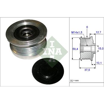 piezas sistema electrico - Rueda libre alternador INA 535 0110 10