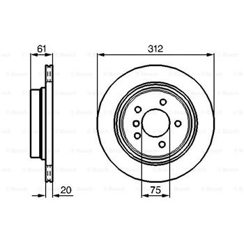 discos de freno coche - (BD680) Disco de freno BOSCH 0986478768