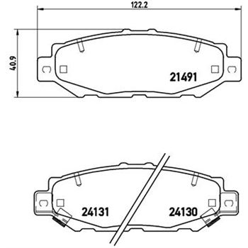 pastillas de freno coche - Juego de pastillas de freno BREMBO P83038