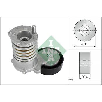 rodillo tensor correa nervada - Brazo tensor, correa poli V INA 534 0030 10