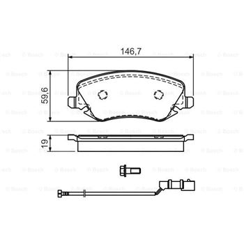 pastillas de freno coche - (BP394) Pastilla de freno BOSCH 0986424679