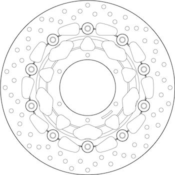 discos de freno moto - Disco de freno flotante BREMBO 78B40824