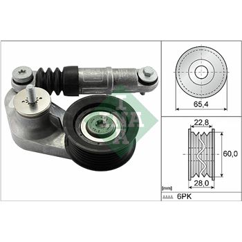 rodillo tensor correa nervada - Brazo tensor, correa poli V INA 534 0595 10