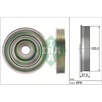 polea - Polea, cigüeñal INA 544 0097 10