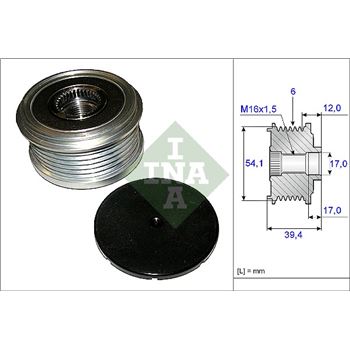 piezas sistema electrico - Rueda libre alternador INA 535 0090 10