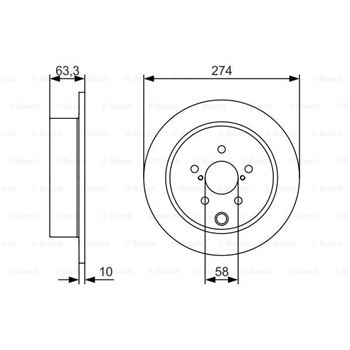 discos de freno coche - (BD1674) Disco de freno BOSCH 0986479634