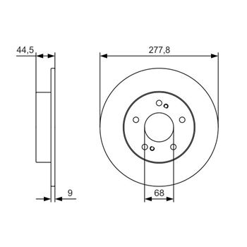 discos de freno coche - (BD2345) Disco de freno BOSCH 0986479T86