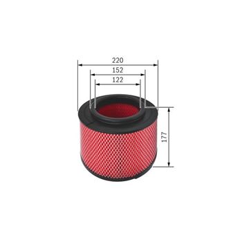 filtro de aire coche - (S0344) Filtro de aire BOSCH F026400344