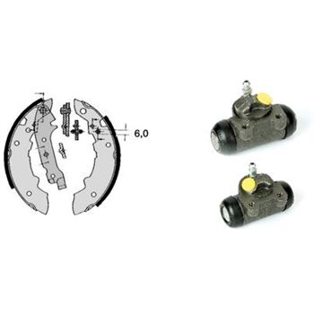 forro zapata de freno - Kit de tambor de freno BREMBO H68013