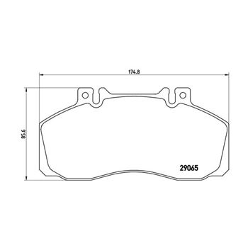 pastillas de freno coche - Juego de pastillas de freno BREMBO PA6008