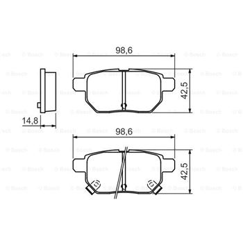 pastillas de freno coche - (BP1218) Pastilla de freno BOSCH 0986494328