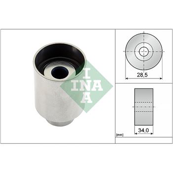rodillo tensor correa nervada - Polea inversión/guía, correa distribución INA 532 0236 10