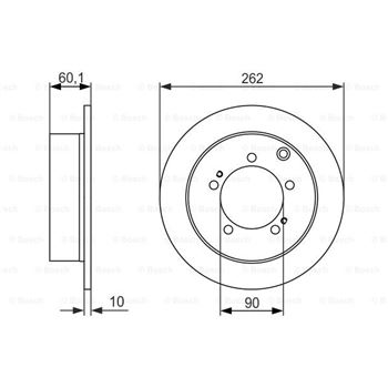 discos de freno coche - (BD1446) Disco de freno BOSCH 0986479603