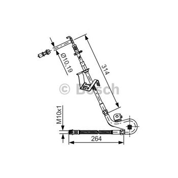 tubos flexibles de frenos - Tubo flexible de frenos BOSCH 1987481427