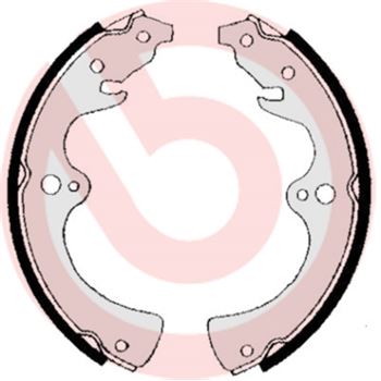 forro zapata de freno - Juego de 4 zapatas de freno BREMBO S49510
