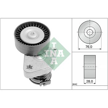 rodillo tensor correa nervada - Brazo tensor, correa poli V INA 534 0081 30