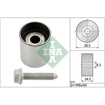 rodillo tensor correa nervada - Polea inversión/guía, correa distribución INA 532 0197 10