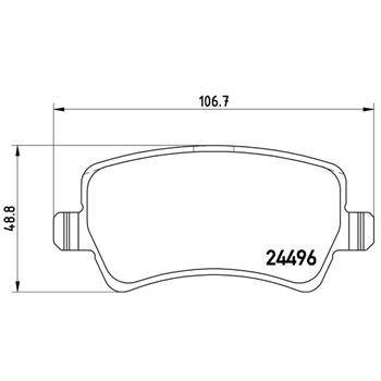 pastillas de freno coche - Juego de pastillas de freno BREMBO P86021
