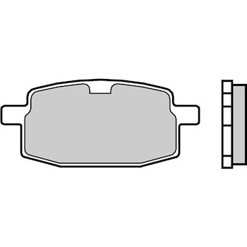 pastillas de freno moto - Pastillas de freno orgánicas BREMBO 07041