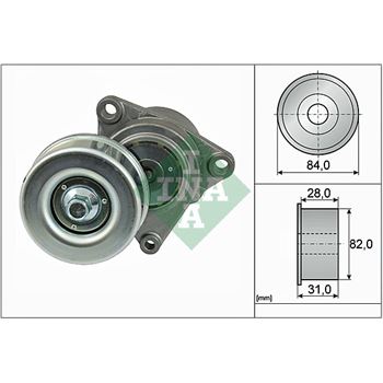 rodillo tensor correa nervada - Brazo tensor, correa poli V INA 534 0359 10