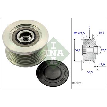 piezas sistema electrico - Rueda libre alternador INA 535 0177 10