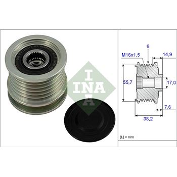 piezas sistema electrico - Rueda libre alternador INA 535 0013 10