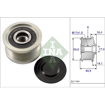 piezas sistema electrico - Rueda libre alternador INA 535 0112 10