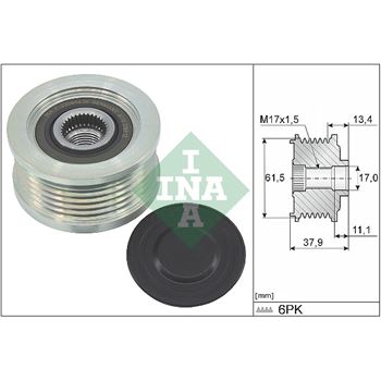 piezas sistema electrico - Rueda libre alternador INA 535 0023 10