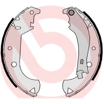 forro zapata de freno - Juego de 4 zapatas de freno BREMBO S23524