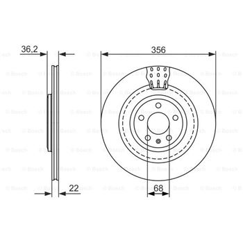 discos de freno coche - (BD1579) Disco de freno BOSCH 0986479749