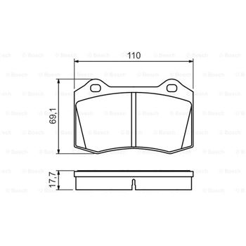 pastillas de freno coche - (BP1407) Pastilla de freno BOSCH 0986494486