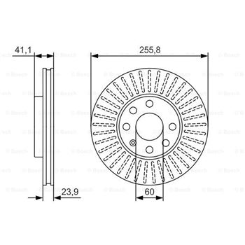discos de freno coche - Disco de freno BOSCH 0986479R76