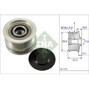 piezas sistema electrico - Rueda libre alternador INA 535 0113 10