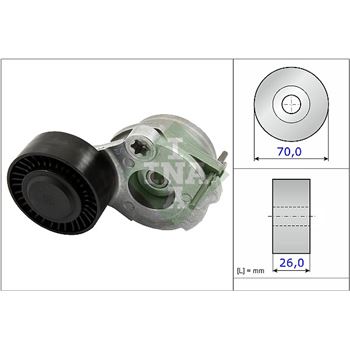 rodillo tensor correa nervada - Brazo tensor, correa poli V INA 534 0470 10