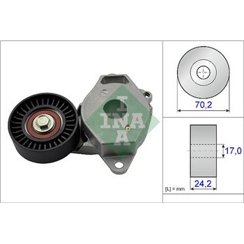 rodillo tensor correa nervada - Brazo tensor, correa poli V INA 534 0409 10