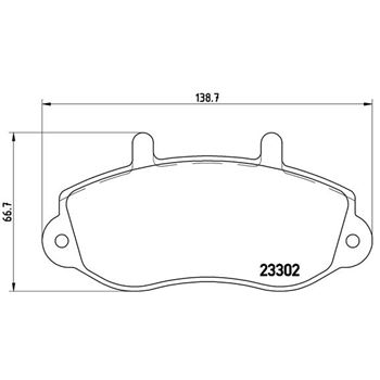 pastillas de freno coche - Juego de pastillas de freno BREMBO P68025