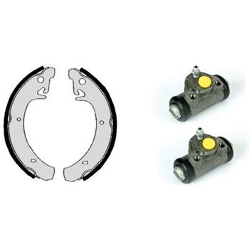 forro zapata de freno - Kit de tambor de freno BREMBO H41005