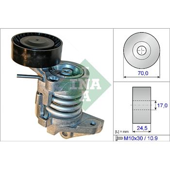 rodillo tensor correa nervada - Brazo tensor, correa poli V INA 534 0450 10