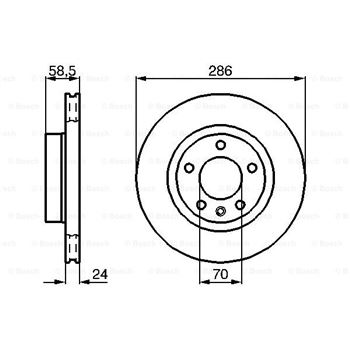 discos de freno coche - (BD514) Disco de freno BOSCH 0986478594