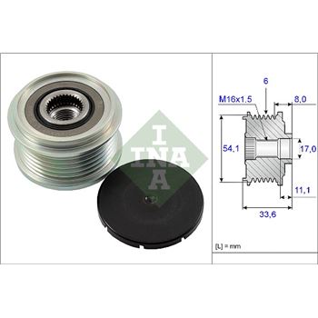 piezas sistema electrico - Rueda libre alternador INA 535 0059 10