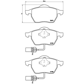 pastillas de freno coche - Juego de pastillas de freno BREMBO P85037
