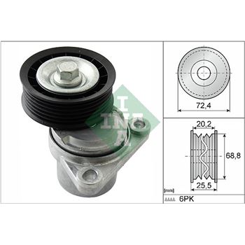 rodillo tensor correa nervada - Brazo tensor, correa poli V INA 534 0326 10